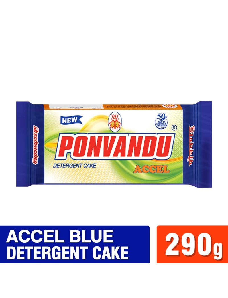 New Ponvandu Accel Detergent Cake-290g
