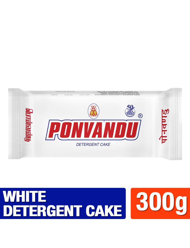 New Ponvandu Detergent Cake White  300g