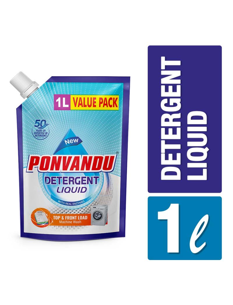 Ponvandu Detergent Liquid Value Pack-1 L
