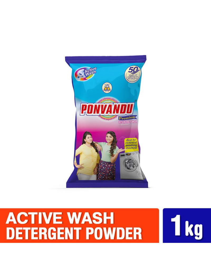 Ponvandu Premium Detergent Powder Blue 1 Kg