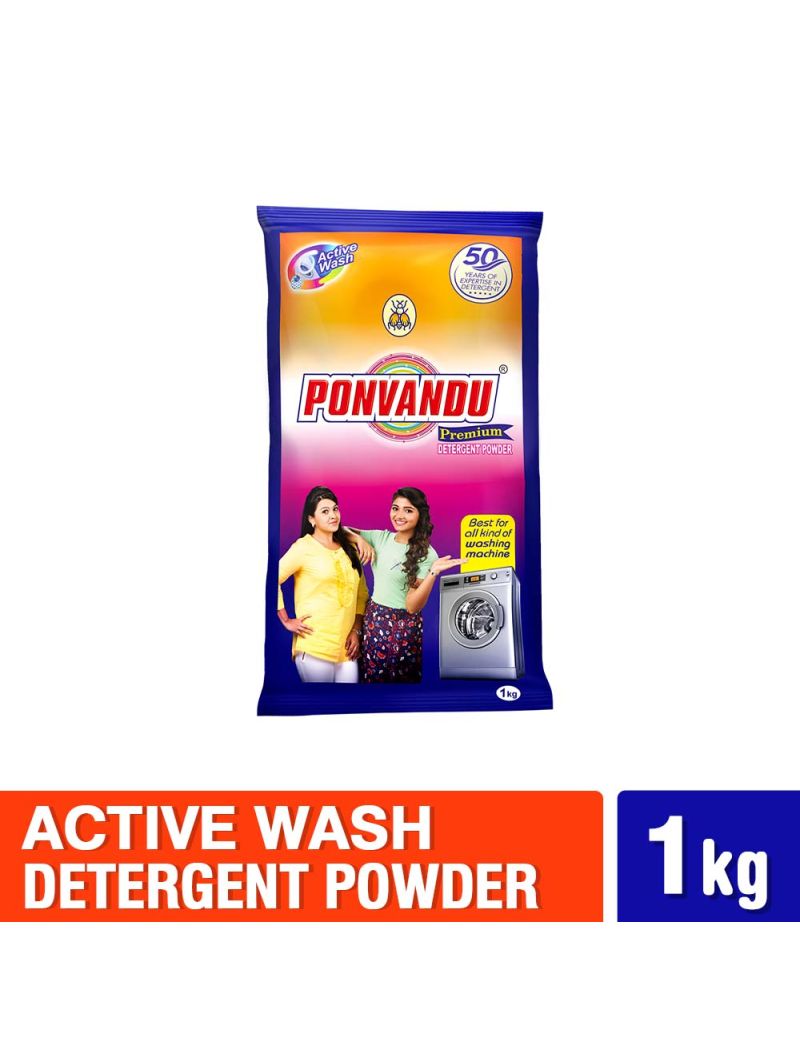 Ponvandu Premium Detergent Powder Orange 1 Kg