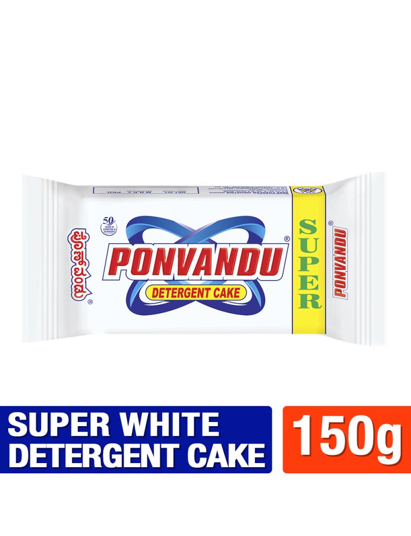 Ponvandu Super White Detergent Cake-150g