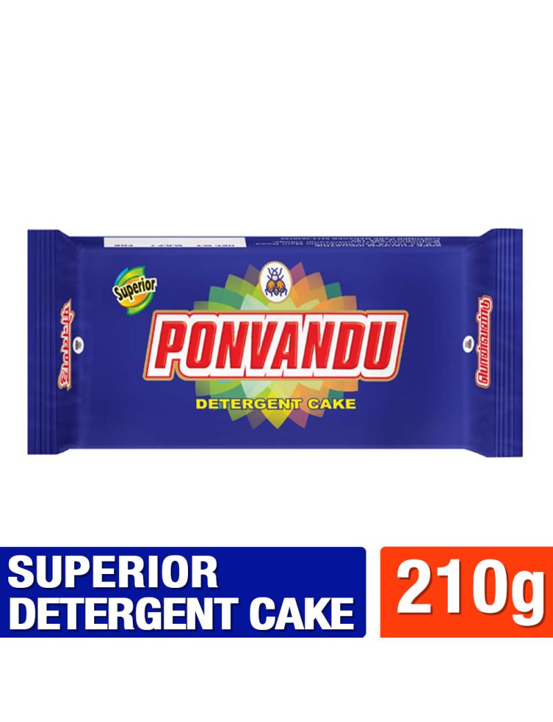 Ponvandu Superior Detergent Cake 210g 