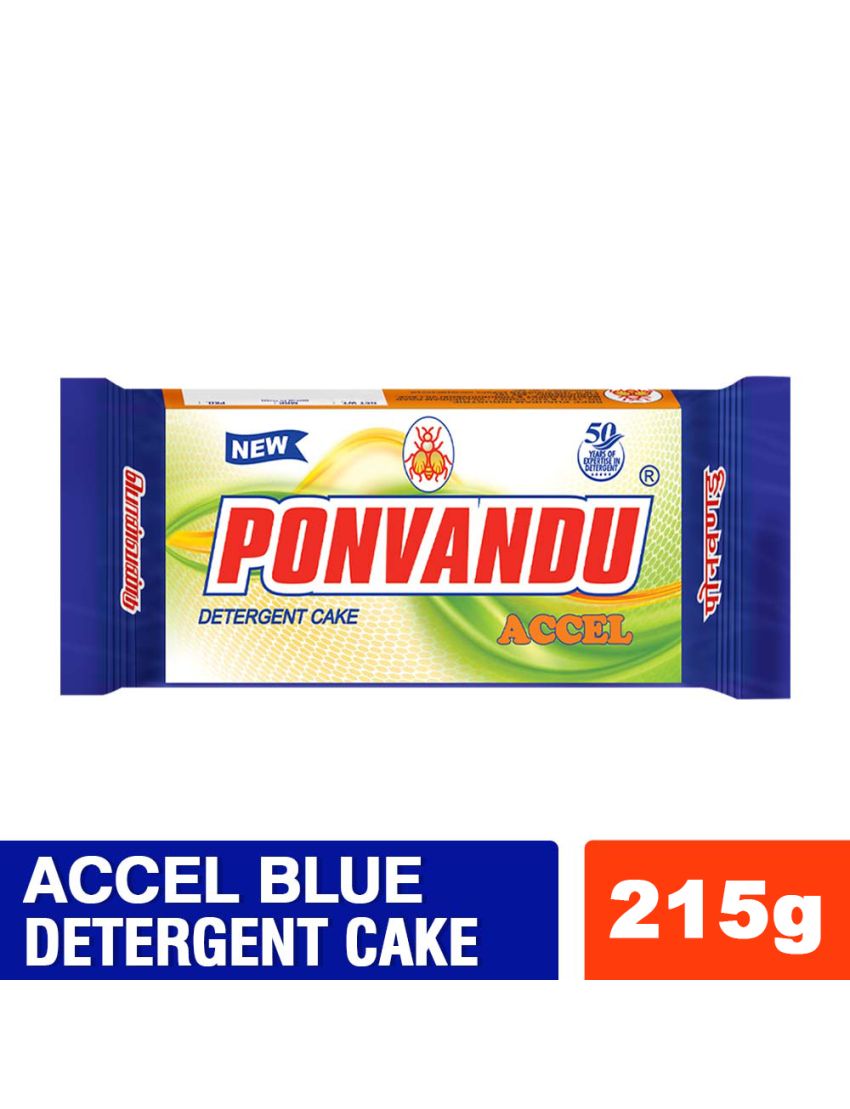 New Ponvandu Detergent Cake Accel 215g
