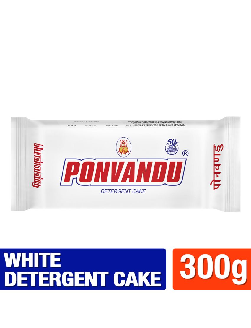 New Ponvandu Detergent Cake White  300g