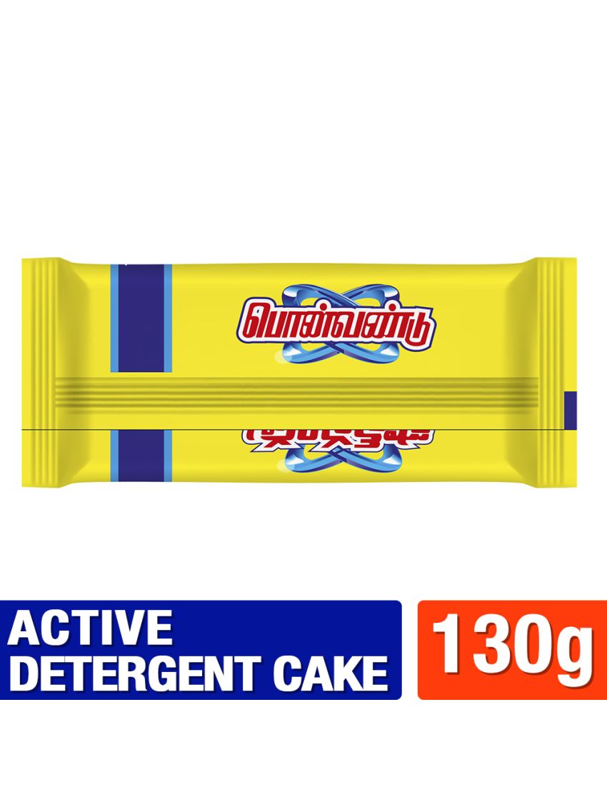 Ponvandu Active Detergent Cake Yellow 130g + combo