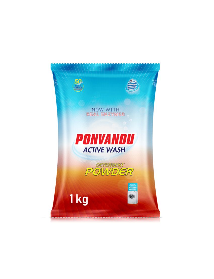 Ponvandu Active Wash Detergent Powder-1 KG
