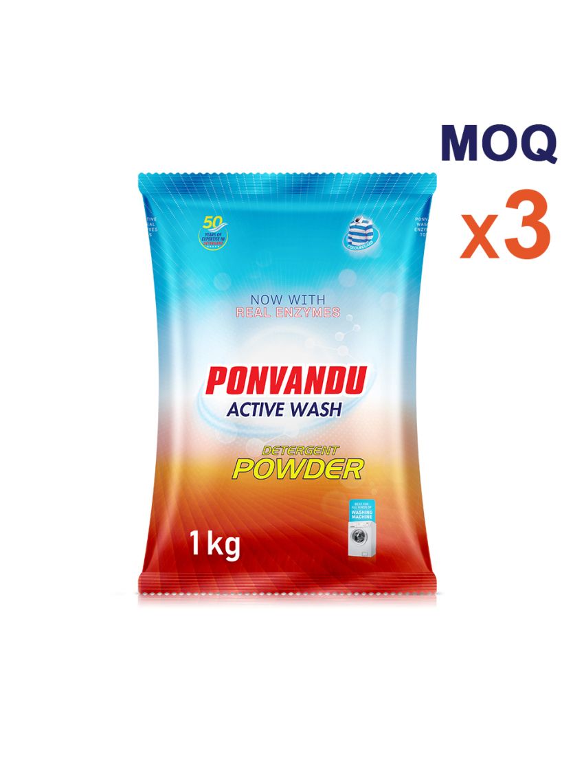 Ponvandu Active Wash Detergent Powder-1 KG