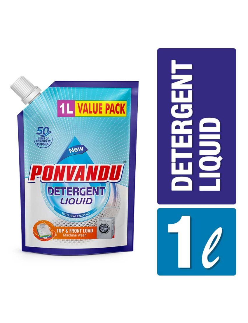 Ponvandu Detergent Liquid Value Pack-1 L