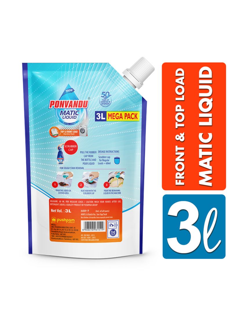 Ponvandu matic liquid-3 L
