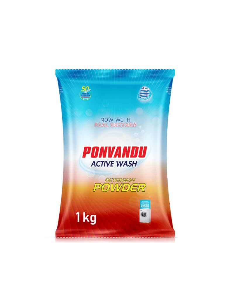 Ponvandu Active Wash Detergent Powder-1 KG