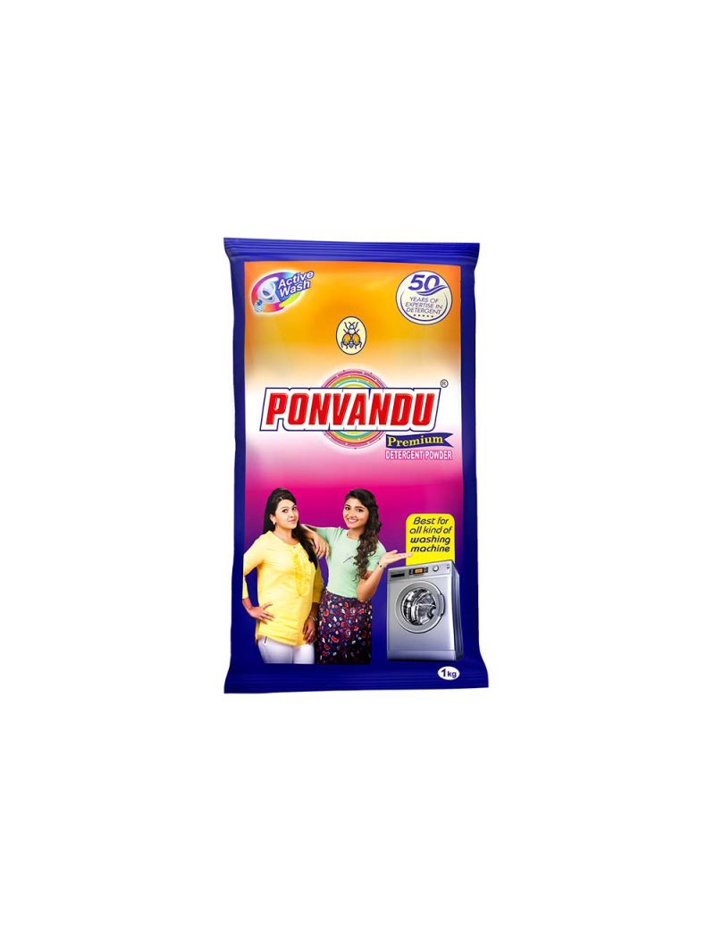 Ponvandu Premium Detergent Powder Orange 1 Kg